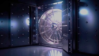 Bank vault representing cash flow